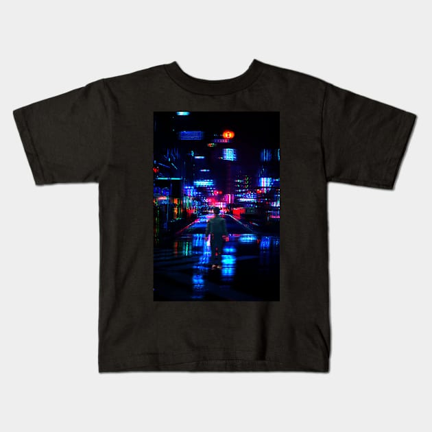 Blurred Reality Kids T-Shirt by tjimageart